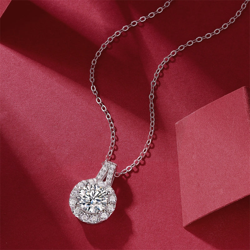 Classic Layered Moissanite Pendant Necklace