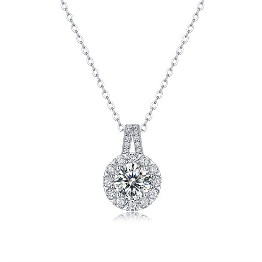 Classic Layered Moissanite Pendant Necklace