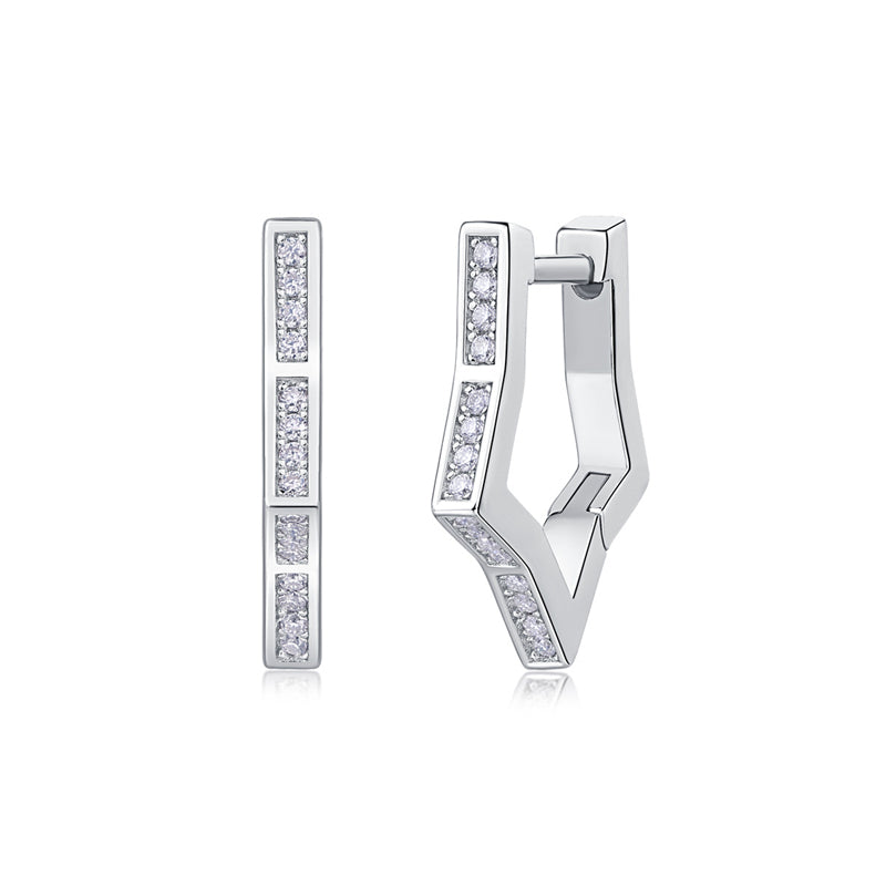 Classic Round Moissanite Earrings for Women