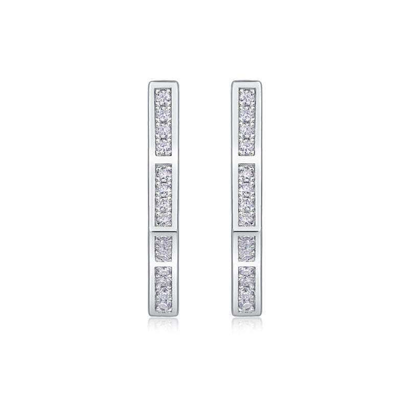 Classic Round Moissanite Earrings for Women