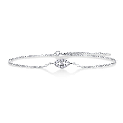 Classic Women's Moissanite Bracelet with Circular Patterns