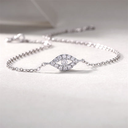 Classic Women's Moissanite Bracelet with Circular Patterns