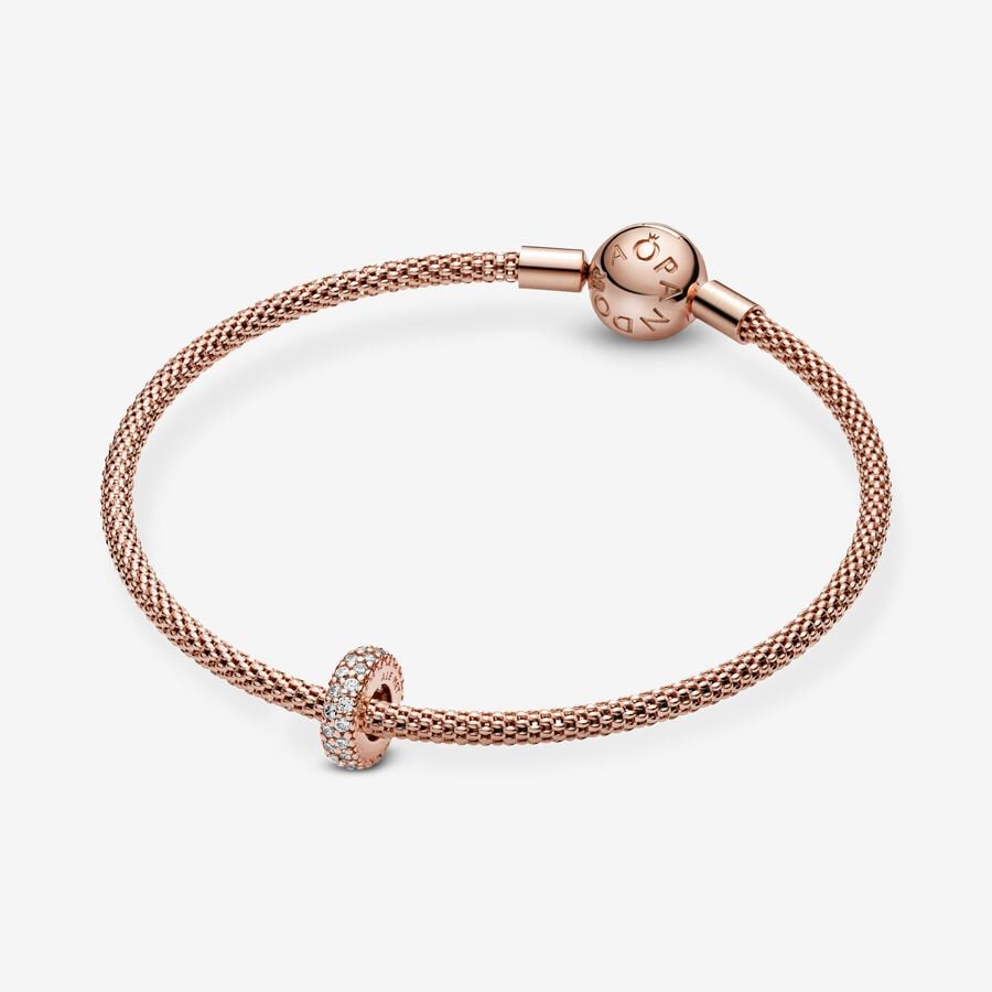 Clear Sparkle Spacer Charm