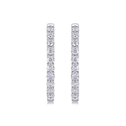 Contemporary Geometric Moissanite Earrings for Women