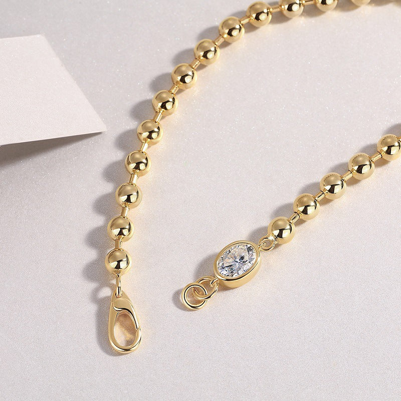 Contemporary Women's Silver Bracelet with Geometric Motifs