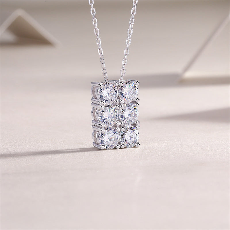 Delicate Cross Chain Necklace Featuring Rectangular Design