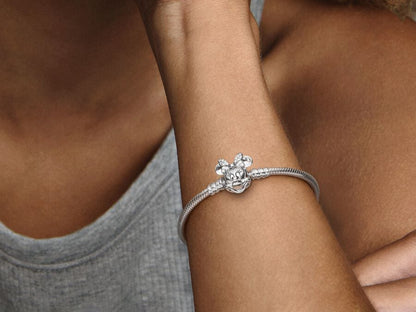 Disney Pandora Moments Pavé Minnie Mouse Clasp Snake Chain Bracelet