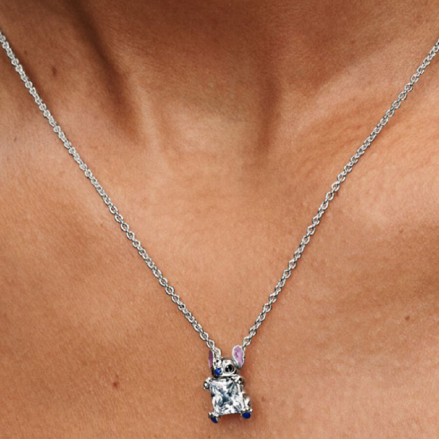 Disney Stitch Sterling Silver Necklace