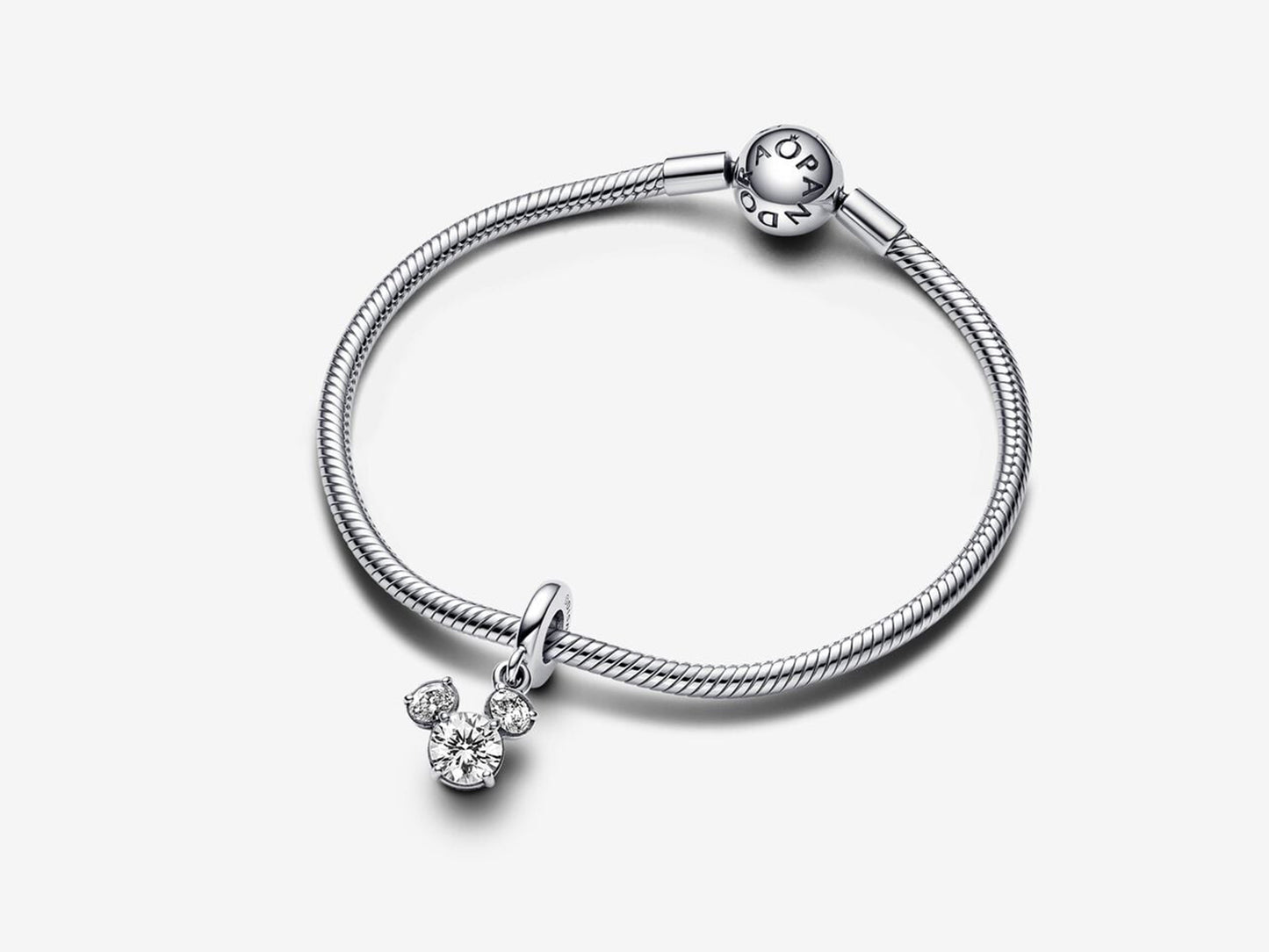Disney Mickey Mouse Sparkling Head Silhouette Dangle Charm