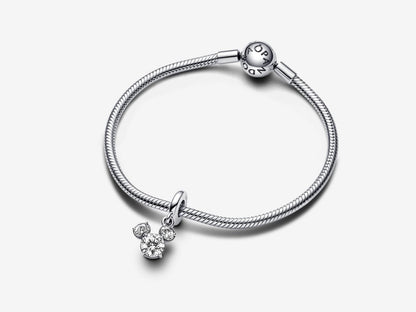 Disney Mickey Mouse Sparkling Head Silhouette Dangle Charm