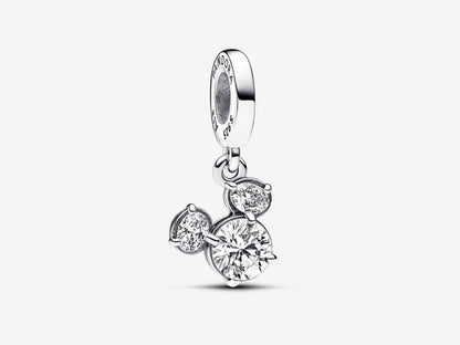 Disney Mickey Mouse Sparkling Head Silhouette Dangle Charm