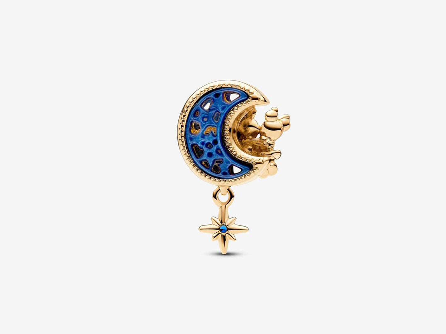 Disney Mickey Mouse & Minnie Mouse Crescent Moon Charm