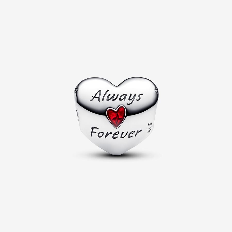 Disney Mickey Mouse & Minnie Mouse Heart Charm