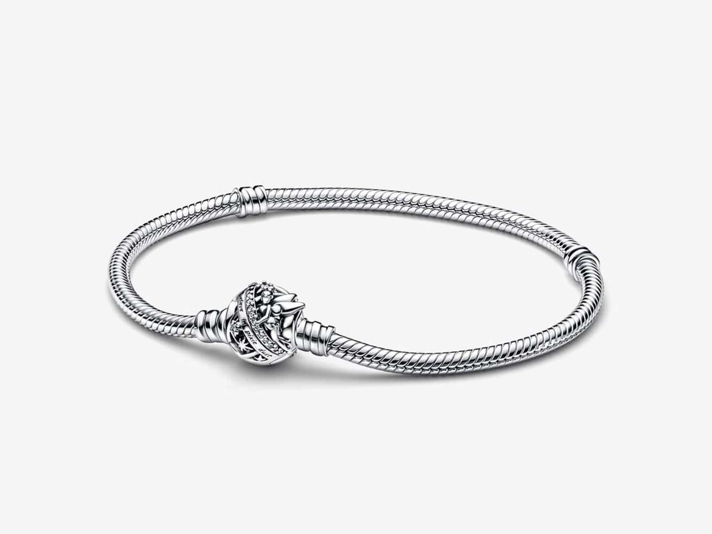 Disney Tinker Bell Clasp Moments Snake Chain Bracelet