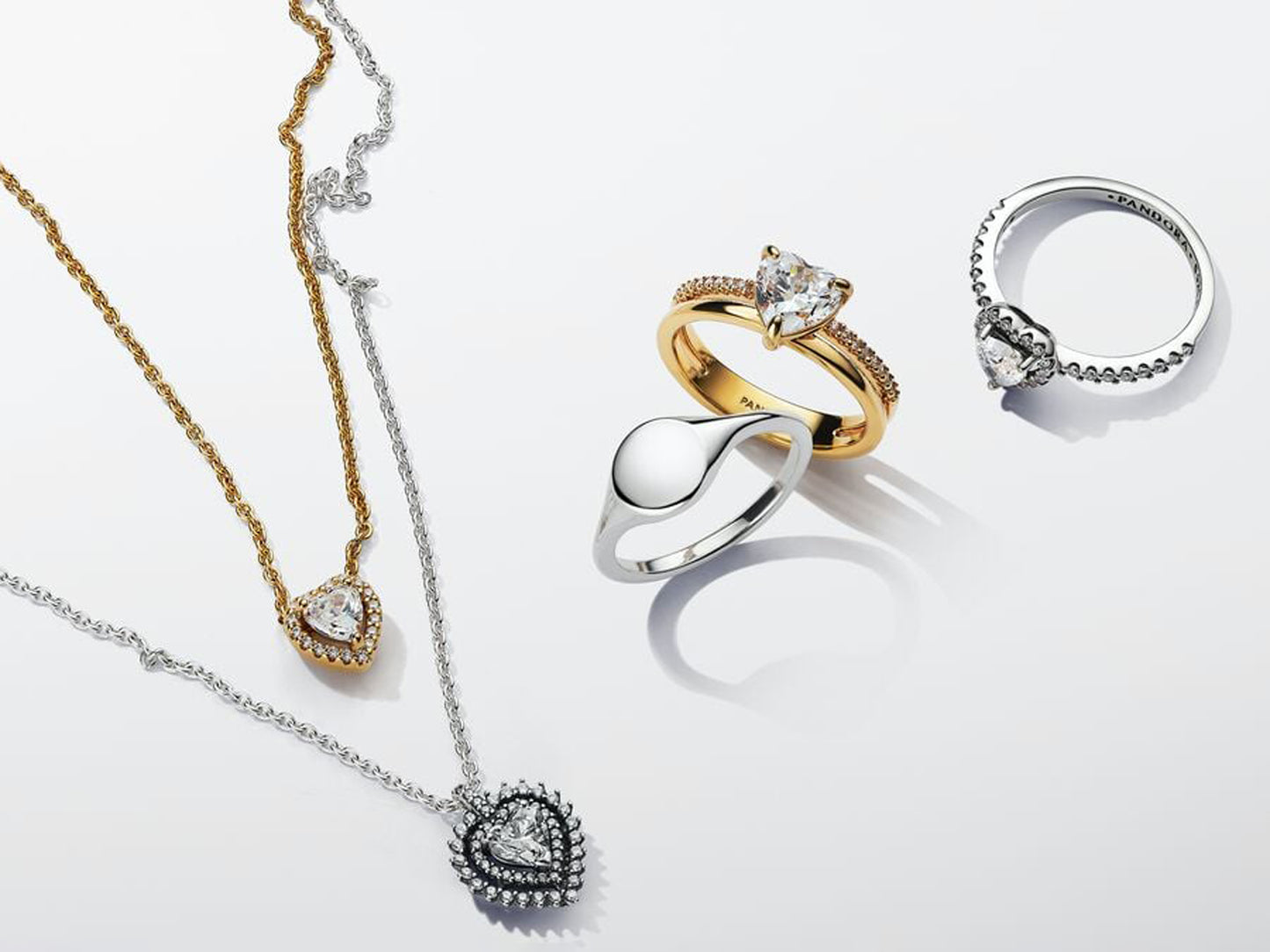 Double Band Heart Ring