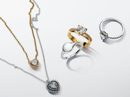 Double Band Heart Ring