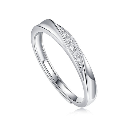 Edgy Adjustable Band Set for Couples