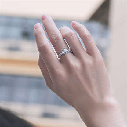 Edgy Half Eternity Moissanite Band