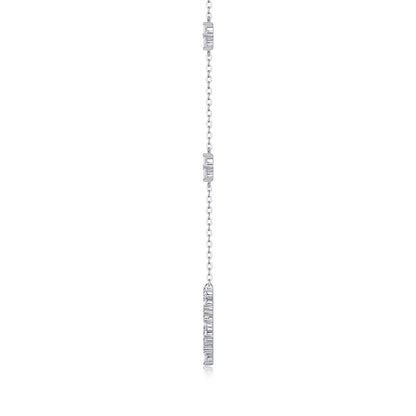 Elegant Geometric Pendant Necklace with Moissanite for Women