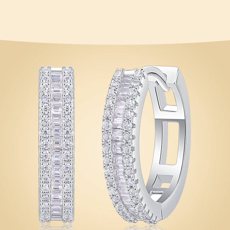 Elegant Moissanite Earrings for Professional Women