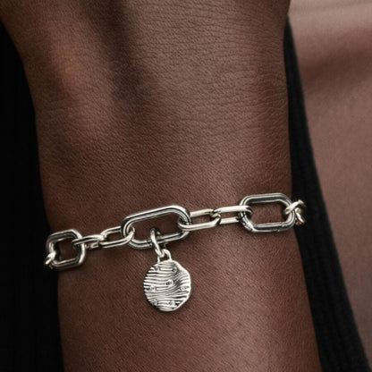 Sterling Silver Engravable Mini Medallion Charm