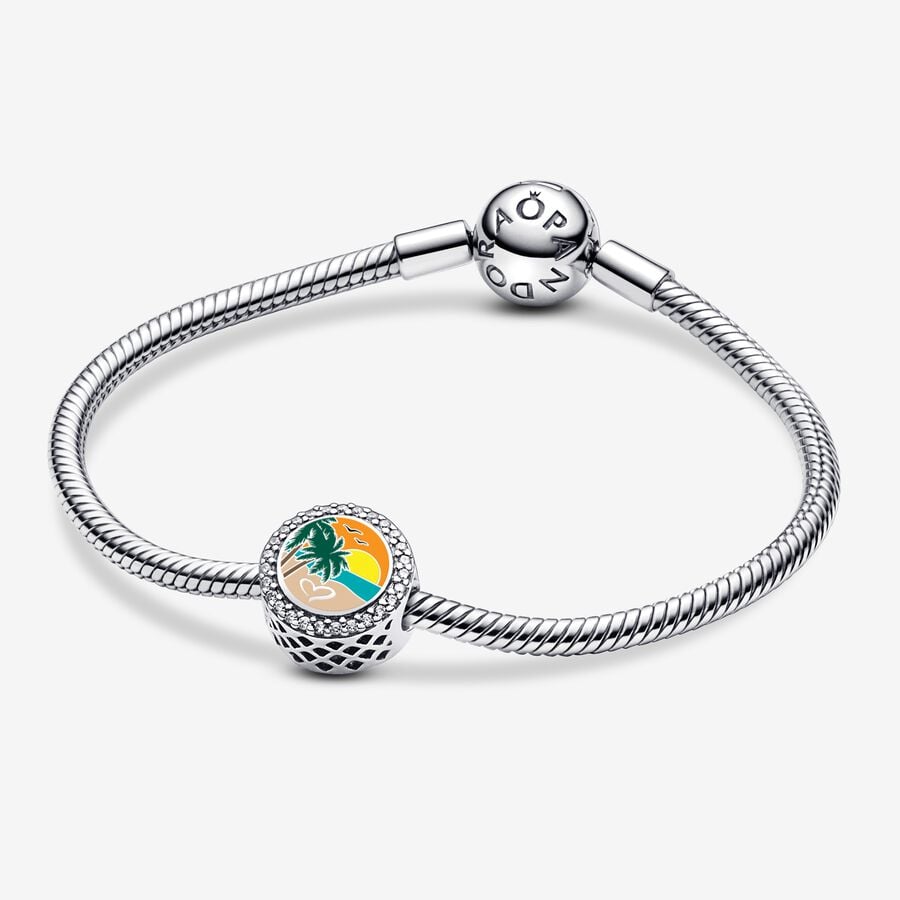 Sand Heart Vacation Charm