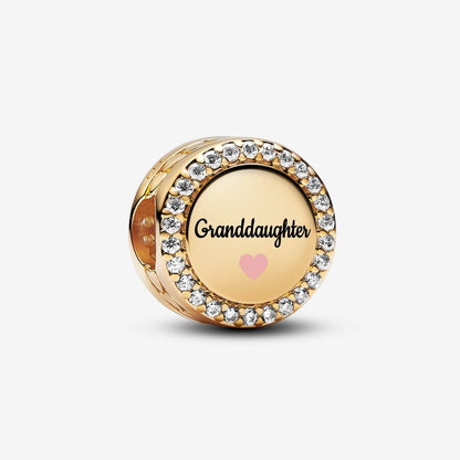 Granddaughter Charm 14K Gold