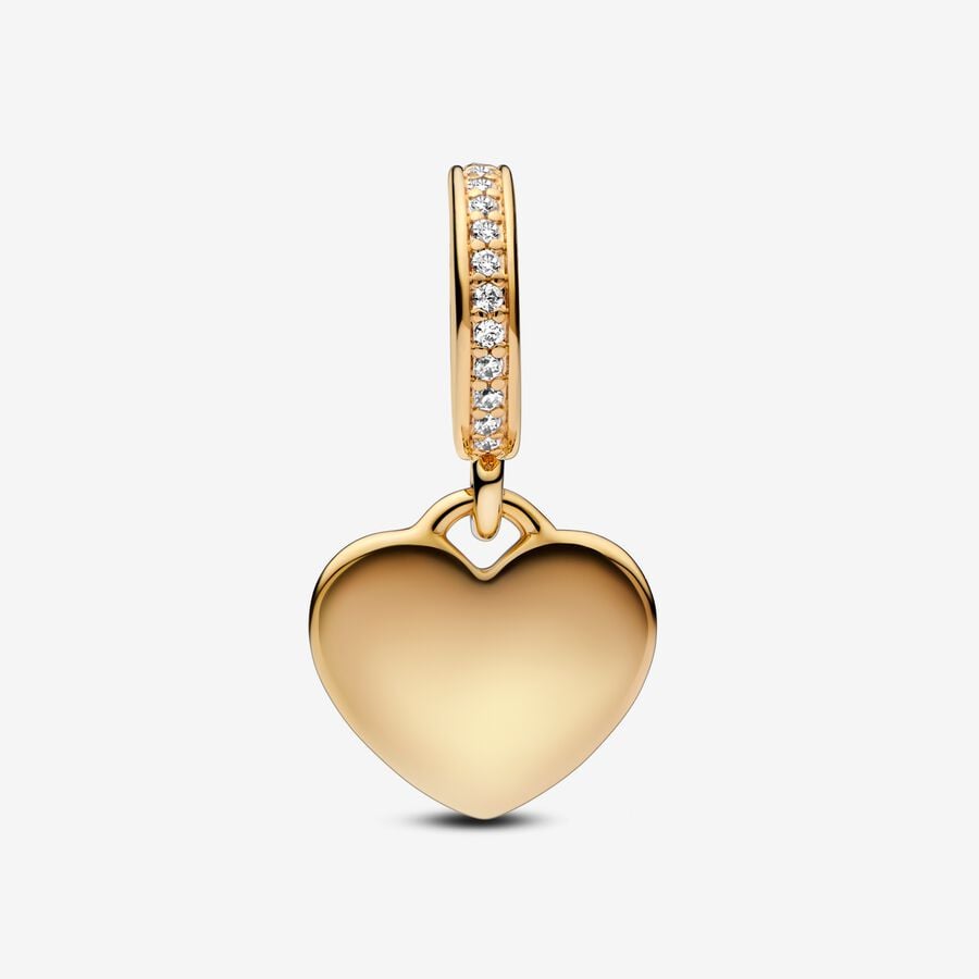 Engravable Heart Tag Dangle Charm