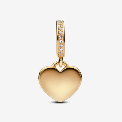 Engravable Heart Tag Dangle Charm