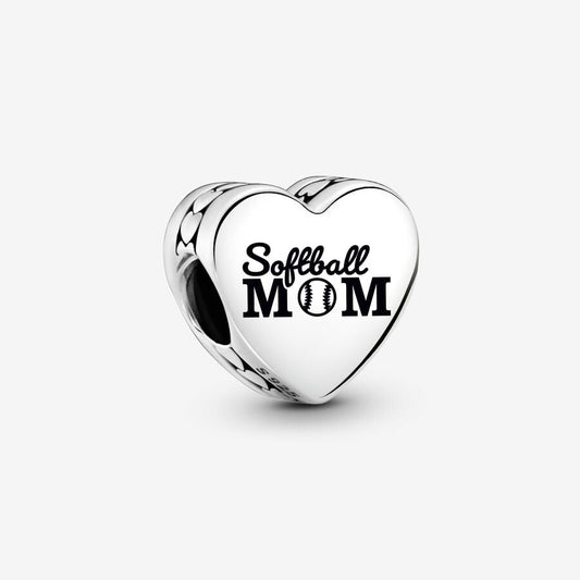 Customizable Softball Mom Charm
