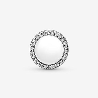 Engravable Sparkling Button Charm