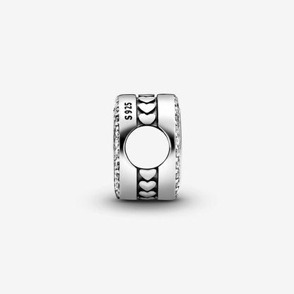 Engravable Sparkling Button Charm