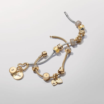 Engravable Gold Button Charm