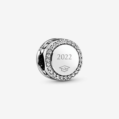 Engravable Sparkling Button Charm