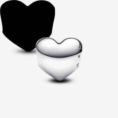 Soulmate Engraved Heart Silver Charm