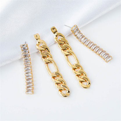 Ethnic-inspired Geometric Gold-plated Brass Hoop Earrings - Bohemian Tribal Style
