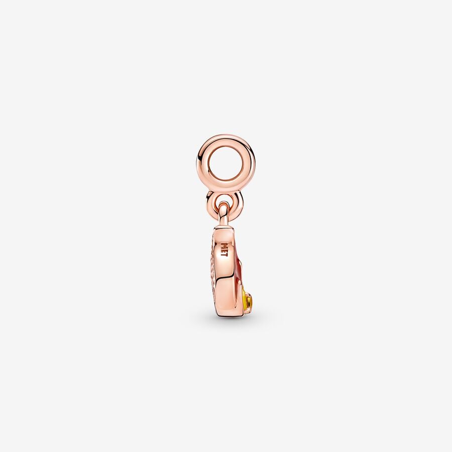 Burning Flame Mini Dangle Charm
