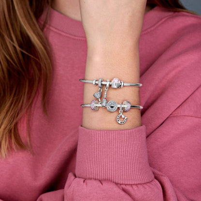 Pavé and Heart Anniversary Charm