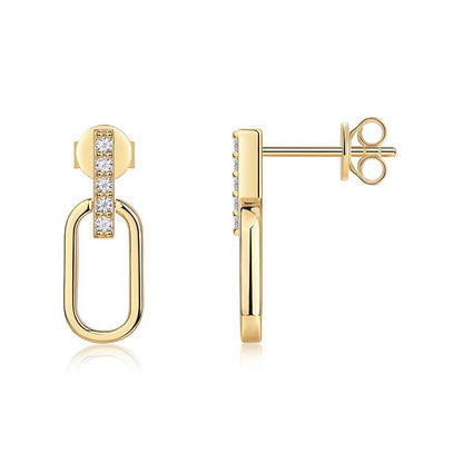Fashionable 10-Stone Moissanite Earrings for Everyday Wear