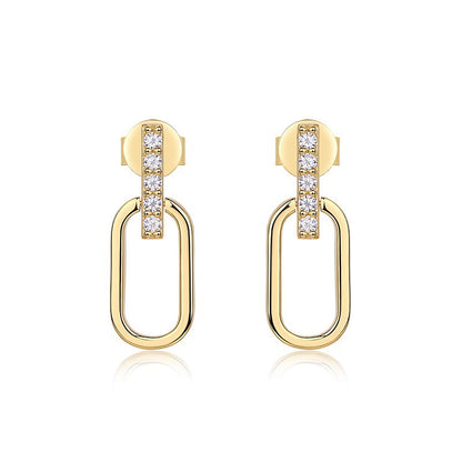 Fashionable 10-Stone Moissanite Earrings for Everyday Wear