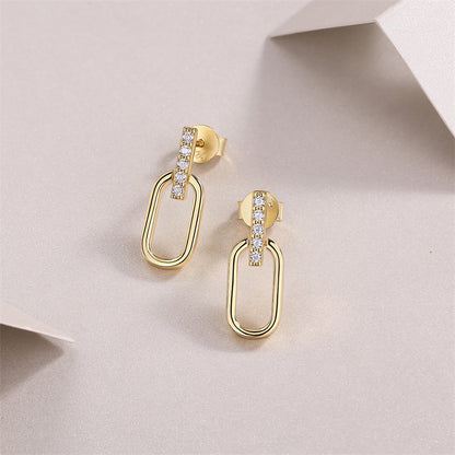 Fashionable 10-Stone Moissanite Earrings for Everyday Wear