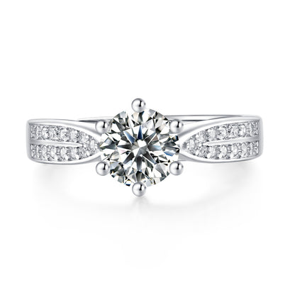 Fashionable Adjustable Ring with Sparkling Stone