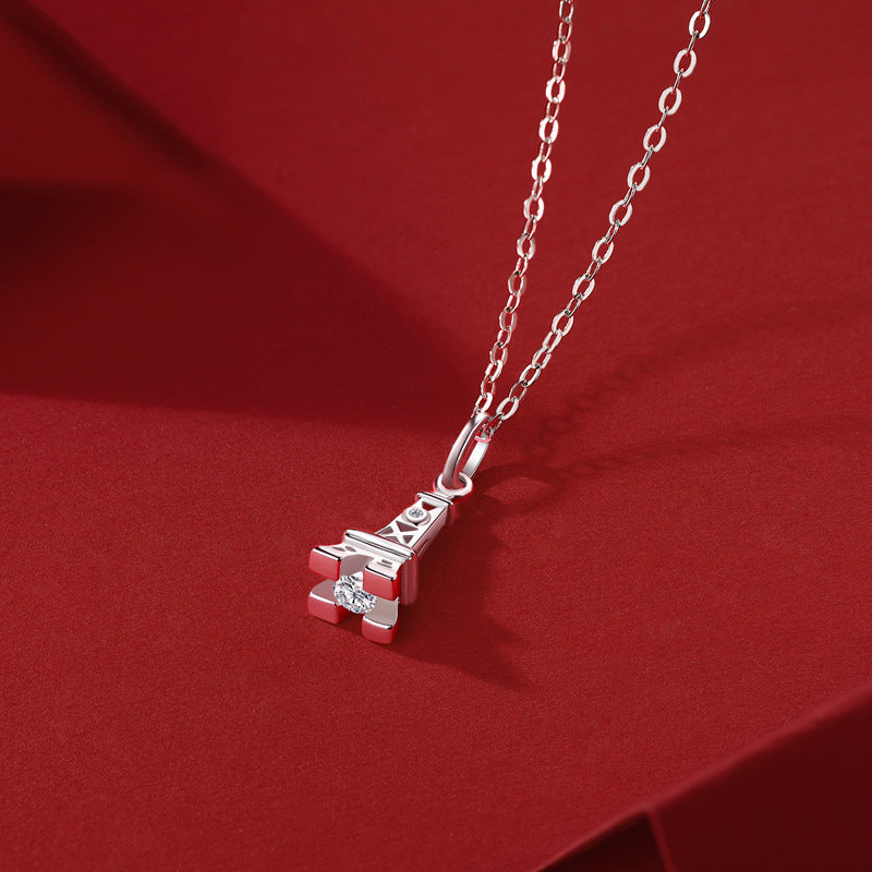 Fashionable Eiffel Tower Pendant Necklace