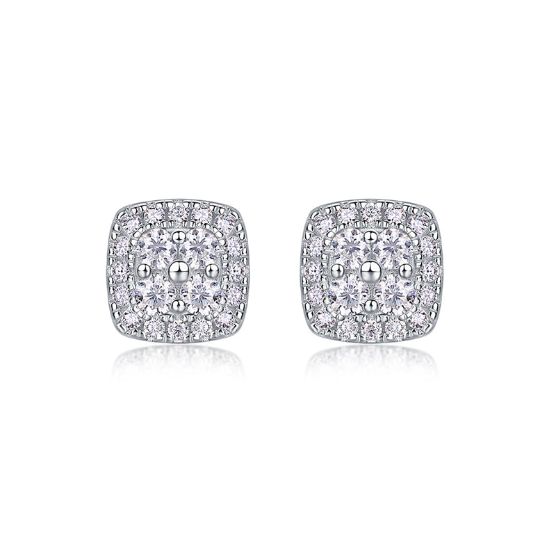 Fashionable Square Diamond Earrings for Women
