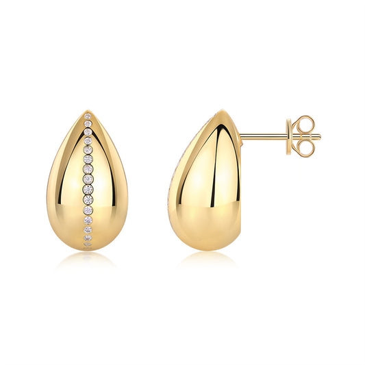 Fashionable Teardrop Moissanite Earrings for Everyday Wear