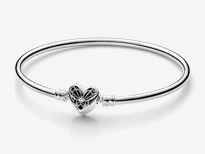 Heart & Butterfly Bangle