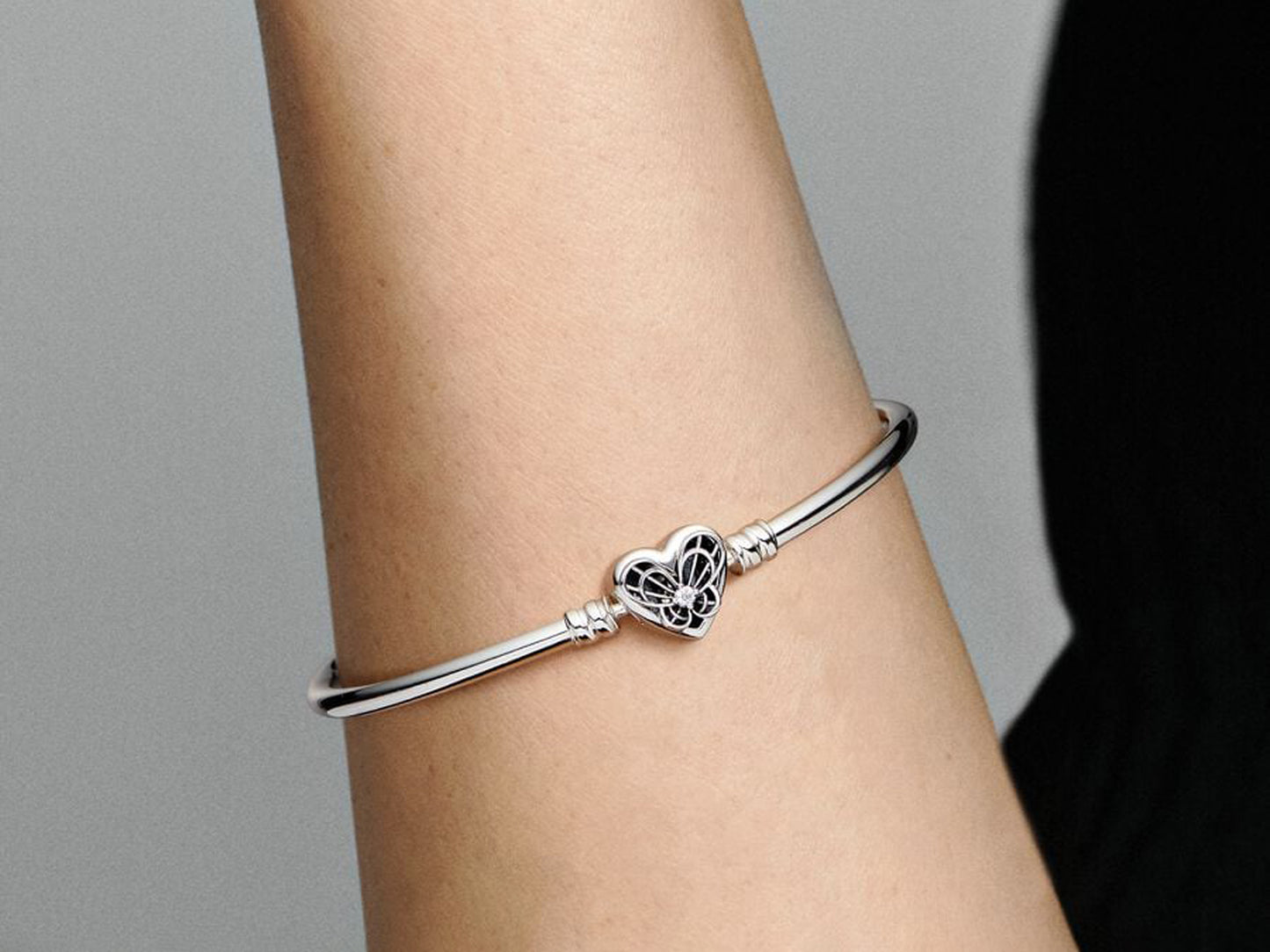 Heart & Butterfly Bangle