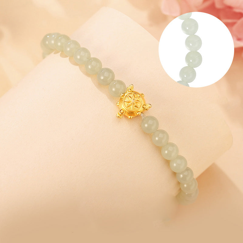 Flying Key Bracelet 925 Silver Jade Luxury Jewelry