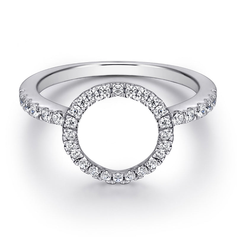 Full Pavé 925 Silver Ring Set - Luxurious Stackable Bridal Jewelry