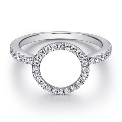 Full Pavé 925 Silver Ring Set - Luxurious Stackable Bridal Jewelry